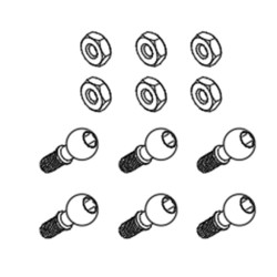 GT030044 Servo Arm Linkage Ball Set