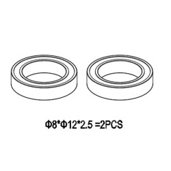GT030047 Ballbearing   MR128 (Swashplate bearing)