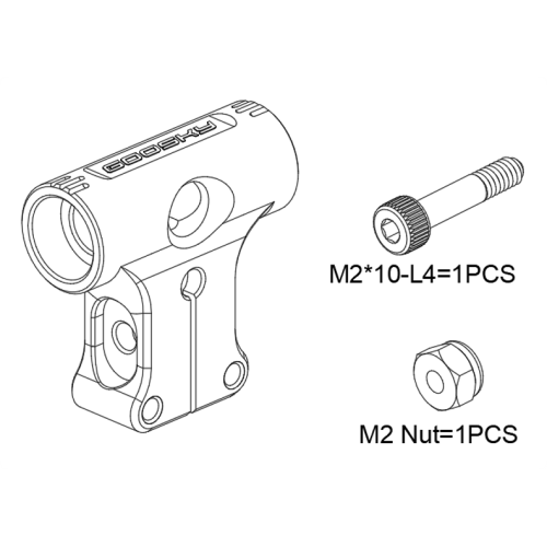 GT080001 Main Rotor Hohousing Set S2 Ultra/Max GT080001 Main Rotor Hohousing Set S2 Ultra/Max