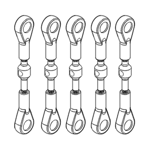 GT000074 Upgrade Pitch Linkage rod set